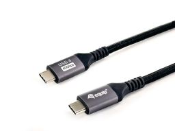 EQuip USB-C 4 Gen3 to USB-C 240W cable 1,2m Black