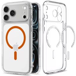 Spigen Ultra Hybrid MagSafe case for iPhone 18 Pro Max/17 Pro Max Clear Orange