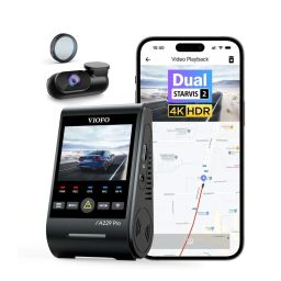 VIOFO A229 Pro 2CH Dual Dash Cam Black