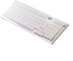 BIL AVAX GM03 PRO Fehér 98% Gasket RGB tri-mode mechanikus billentyűzet Gateron piros switch, magyar kiosztás
