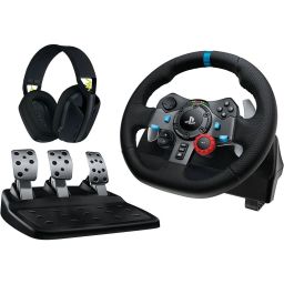 Logitech G29 Driving Force USB Kormány Black (PS4/PS5/PC) + G435 Headset