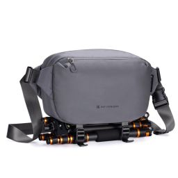 K&F Concept 2in1 Sling Bag Everyday Shoulder Bag & Photography Camera Backpack 10L Dark Grey