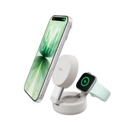 Belkin UltraCharge Pro 25W Qi2 magnetic 2-in-1 Charger Sand