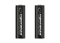 Esperanza 2600mAh AA Ni-MH akkumulátor 2db/csomag Black