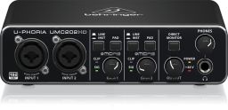 Behringer UMC202HD Audiophile 2x2, 24-Bit/192 kHz USB Audio Interface with Midas Mic Preamplifiers