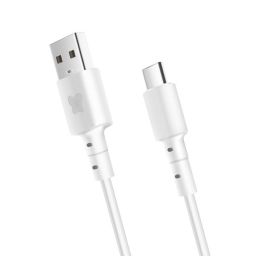 Bonbon DBone data and charging cable with USB/USB-C connectors, 1 meter, white