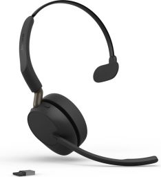 Jabra Evolve3 65 UC Mono Link 390a Wireless Bluetooth Headset Black
