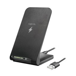 Logilink PA0315RF Smartphone stand with wireless charging function Black