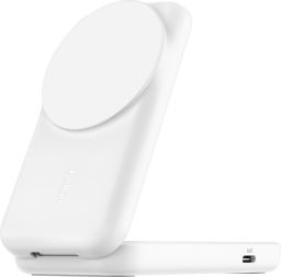 Belkin UltraCharge 25W Qi2 magnetic 2-in-1 Charger White