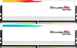 G.SKILL 32GB DDR5 6000MHz Kit(2x16GB) Ripjaws M5 Neo RGB Matte White