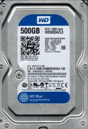 Western Digital 500GB 7200rpm SATA-600 32MB Blue WD5000AZLX