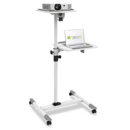 TECHLY  Trolley Support for Projector Beamer Notebook PC Adjustable Shelves