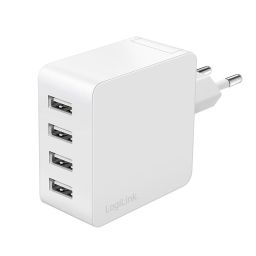 Logilink 4 port USB socket adapter 24 W 4x USB-A White