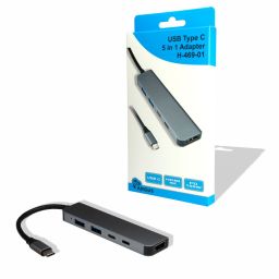 Inter-Tech H-469-01 5-in-1 USB-C adapter