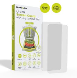 Mobile Origin Screen Guard with easy applicator case friendly for iPhone 17 Pro 2 Pack