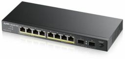 Zyxel GS1100-10HP, unmanage PoE 8x Gigabit, 2x Fiber Uplink, 120 Watt PoE