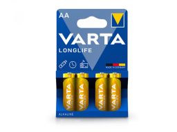 VARTA Longlife Alkaline AA ceruza elem - 4 db/cs