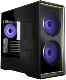 Lian Li Vector V150 INF számítógépház - micro-ATX, Infinity Mirror előlap, edzett üveg, 3db ARGB PWM ventilátor, fekete