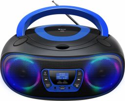 Denver TDB-212BU DAB+ Boombox With DAB+/FM Radio Bluetooth function USB CD player & AUX input Blue