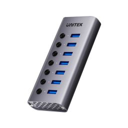 Unitek 7-in-1 Individual Switches Hub Space Grey