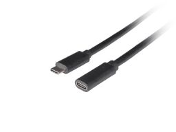 Lanberg USB-C M/F 3.1 cable 1,5m Black