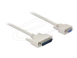 DeLock Serial Cable D-Sub 25 male to D-Sub 9 female 1m White
