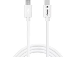 Sandberg USB 3.2 USB-C to micro USB cable 1m White