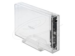 DeLock External Enclosure for 3.5″ SATA HDD Transparent