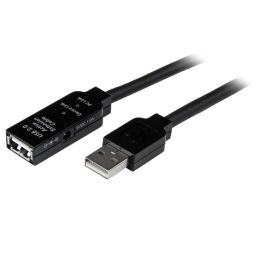 Startech USB 2.0 Active Extension Cable 10m Black