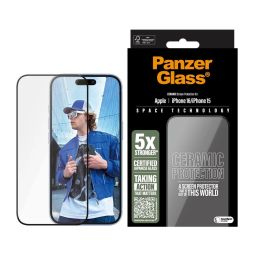 PanzerGlass Ceramic Screen Protector for iPhone 16-15 UWF