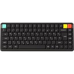 NuPhy Air75 V3 Bluetooth / vezeték nélküli magyar Gateron Brown nano mechanikus billentyűzet fekete