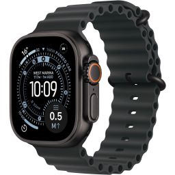 Apple Watch Ultra 3 Cellular 49mm Black Titanium Case with Black Ocean Band