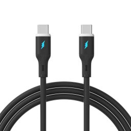 Akyga AK-USB-67 USB-C to USB-C 60W Cable 1m Black