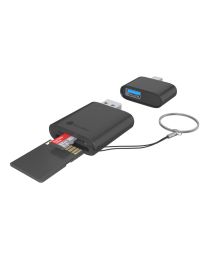 Raidsonic IcyBox IB-CR204-CU3 2-in-1 Card Reader Black