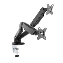Manhattan Aluminum Gas Spring Dual Monitor Desk Mount 17