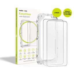 Mobile Origin EasyGlass with Applicator for iPhone 16 Pro Max/17 Pro Max 2pack
