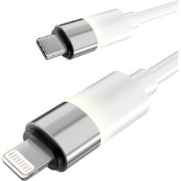 Avax CB314 GLOWY USB-C - Lightning cable 1m White