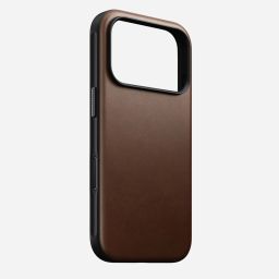 Nomad Modern Leather Case for iPhone 17 Pro Brown