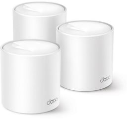 TP-Link Mesh WiFi AX1500 Deco X10 (3 pack; 300Mbps 2,4GHz + 1201Mbps 5GHz; WPA3; Wifi6; OFDMA; MU-MIMO)