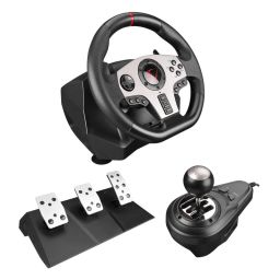 Rampage V902 PC-3 Pedal Gaming Wheel Black