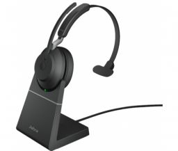 JABRA Evolve2 65 USB-A UC Mono Black + töltőállvány