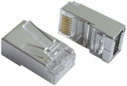 Gembird RJ45/PLUG5SP/50 Shielded Modular plug 8P8C 30u Gold plated 50 pcs per bag