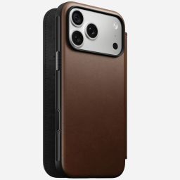 Nomad Modern Leather Folio for iPhone 18 Pro Max/17 Pro Max Brown