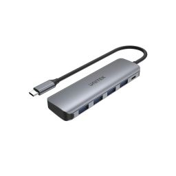 Unitek uHUB P5+ 4 Ports Powered USB-C Hub Space Grey