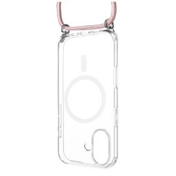 FIXED Nyakbaakasztható MagPure tok Apple iPhone 17 telefonhoz, rózsaszín