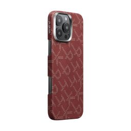 Pitaka Tactile Woven Case PTK for iPhone 16 Pro Max Gold/Red