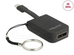 DeLock USB Type-C Adapter to DisplayPort (DP Alt Mode) 4K 60 Hz Key Chain