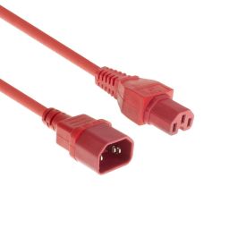 ACT Powercord C14 - C15 5m Red