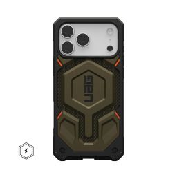 UAG Monarch Pro case for iPhone 17 Pro Max Kevlar Element Green
