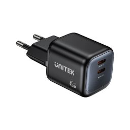 Unitek Zeno 45W 2xGaN Wall Charger Black